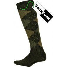Lambswool Blend Long Argyle Socks - Dark Grey Lambswool Blend Long Argyle Socks - Dark Grey